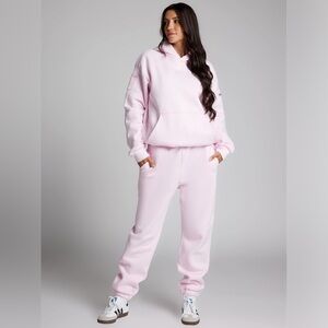 Comfrt Travel Essential Pink Hoodie and Jogger Set